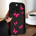 thumbnail image 1 of wangyu Butterfly Case For iPhone 15 11Pro Max Silicone Funda for iPhone 14 12 13 Pro Max XS Max XR 7 8 Plus X Protection Coque Cases, 1 of 7