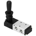thumbnail image 1 of 4H230C-08 Pneumatic 1/4\ PT 5 Way 3 Position Air Hand Lever Operated Valve, 1 of 10