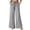 Gray, variant on Womens Trendy Wide Leg Sweatpants Scalloped Waist Pleated Drawstring Gaucho Pants Flowy Casual Pink M