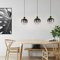 thumbnail image 2 of 99614A-Eglo Lighting-Oilella - 1 Light Pendant-8.58 Inch Tall and 7.56 Inch Wide-Black/Gold Finish-black_amber_clear Glass Color, 2 of 2