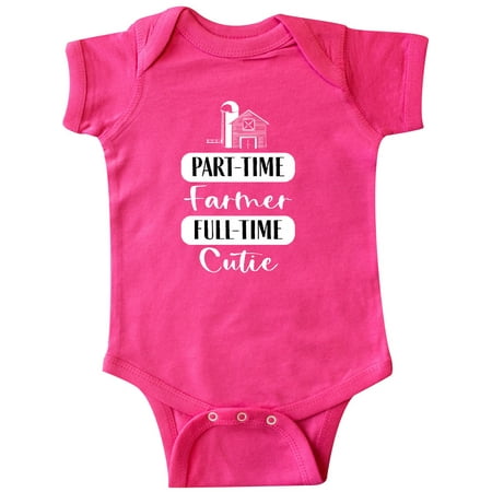 

Inktastic Baby Part Time Farmer Full Time Cutie Gift Baby Boy or Baby Girl Bodysuit