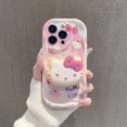 thumbnail image 2 of Adecuado para Apple 16 Funda de teléfono iPhone15 Linda caricatura de Hello Kitty Resistente a caídas 14 Funda protectora 13 Mujeres 12, 2 of 5