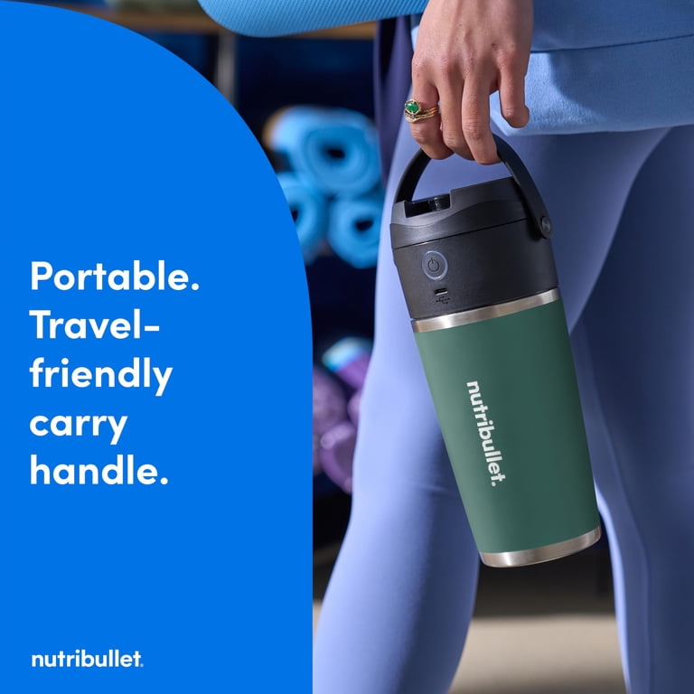 nutribullet Flip Portable Blender with Insulated Cup, Eucalyptus