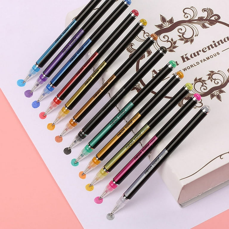 Studio C Gel Pens, Set of 12, Assorted Glitter Colors 12 Piece