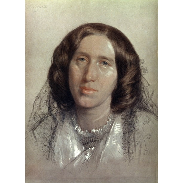 Eliot (18191880). Npseudonym Of Mary Ann Evans. English Novelist. Chalk Drawing 1865 By Eliot (18191880). Npseudonym Of Mary Ann Evans. English Novelist. Chalk Drawing 1865 By