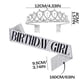 thumbnail image 2 of Juego de cinturón de etiqueta para fiesta de cumpleaños de plata, incluye horquilla, juego de 1 pieza, 2 of 2