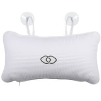 HINTRMENT 1Pcs Spa Bath Pillow for Bathtub with Suction Cups and Inflatable Air Bags 13.6x7.5x0.2in