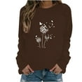 thumbnail image 2 of Sweat à Capuche Mode pour Femmes 2023 Manches Longues Col Rond Imprimé Chandail en Molleton Blouse 50 % de Réduction Costumes Halloween/noël, 2 of 4