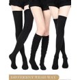 thumbnail image 3 of Extra Long Socks Thigh High Cotton Socks Extra Long Boot Stockings for Girls Women, 3 of 5