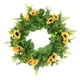 thumbnail image 1 of Corona de puerta artificial vívida con flores de simulación para decoración del hogar, puerta de entrada, Pascua Girasol, 1 of 9