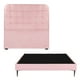 thumbnail image 1 of Recámara Matrimonial Creta Rosa con Cabecera + Base Cama Slim, 1 of 10