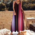 thumbnail image 2 of 3D Abstract Lines Sleeveless Dress Woman Fashion Long Dresses Women's Summer Suit Dress Summer 2025 Women, 2 of 7