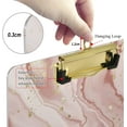 thumbnail image 3 of FMSHPON Rose Pink Lifelike Marble Clipboard Hardboard Wood Nursing Clip Board and Pull for Standard A4 Letter 13x9 inches, 3 of 6