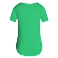 thumbnail image 4 of Women's T-Shirts Top TShirt For Women Short Sleeves Solid Color Outdoor Loose Casual Tshirt Comfortable Fashionable for Everyday Wear, 4 of 6