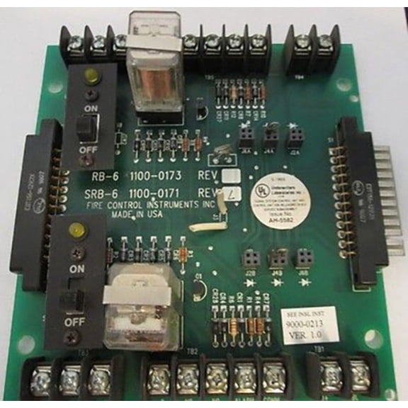 FCI SRB-6 SRB6 1100-0171 AUXILLARY RELAY MODULE CARD