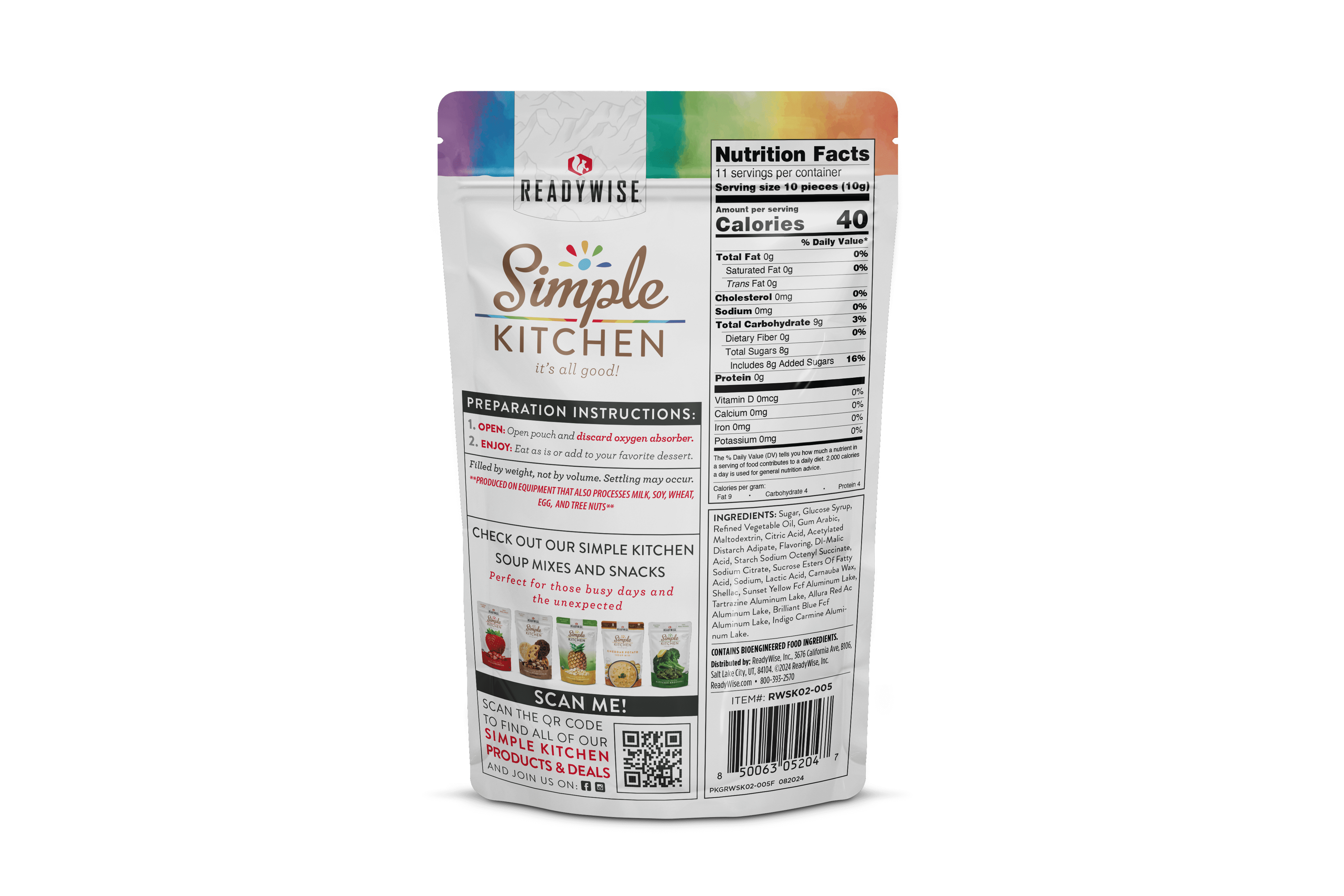 READYWISE Freeze Dried Cosmic Berries Candy Bites, 6 Pack