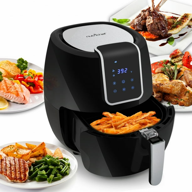 NutriChef PKAIRFR65 Digital Air Fryer Electric OilFree Kitchen Air