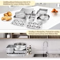 thumbnail image 3 of 11-Piece Stainless Steel Bakeware Set, For Toaster Oven & Home Oven Baking, 3 of 7