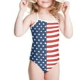 thumbnail image 3 of FOR U DESIGNS UAS Flag Girls One-Piece Swimsuit for Beach Wear Summer Kids Gymnastics Swimwear Breathable Girls Halter Neck Bathing Suit Size 9-10, 3 of 6
