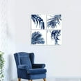 thumbnail image 4 of Natural Picture Leaf Artwork Paintings: Palm Leaves Graphic Art Print on Canva Set for Bedroom (16" W x 16" H x 4 PCS, Multi-Sized), 4 of 6