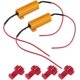 thumbnail image 1 of Paquete de 2 resistencias de carga de 50 W y 6 ohmios para intermitentes LED o luces de matrícula o luces de circulación diurna (Fix Hyper Flash & Warning) con 4 clips de cable rápidos, 1 of 5