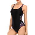 thumbnail image 4 of Women's One Piece Athletic Swimsuit Pro Water Aerobicss Print Swimwear, 4 of 6