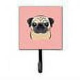 thumbnail image 2 of Carolines Treasures Checkerboard Pink Fawn Pug Leash or Key Holder 7Hx4.25W multicolor, 2 of 2