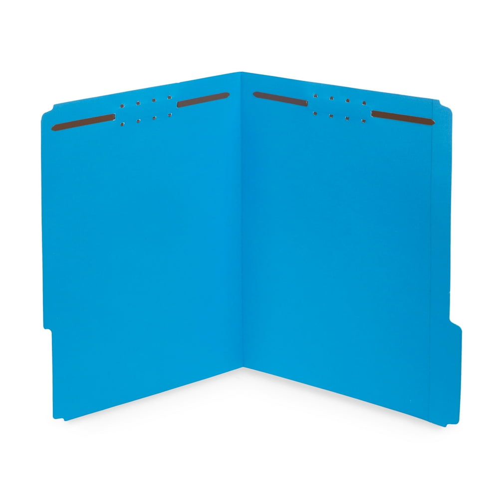 50 Fastener File Folders 1/3 Cut Reinforced tab Durable 2 Prongs