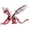 Pterosaur-red, variant on 3D Metal Puzzles for Adults, Mechanical Dragon Model Kit | Challenging 3d metal puzzles for adults. DIY mechanical puzzle dragon & steel metal model kits. Unique desk decor gift