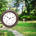 thumbnail image 3 of SUTENGDA 12” Retro Round Outdoor Decorative Wall Clock, 3 of 7