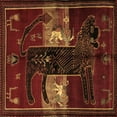 thumbnail image 1 of Ahgly Company Indoor Square Animal Brown Traditional Area Rugs, 3' Square, 1 of 4