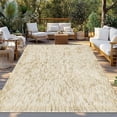 thumbnail image 2 of Beige Flowers Outdoor Rug for Patio/Deck/Porch, Non-Slip Large Area Rug 4 x 6 Ft, Spring Floral Farmhouse Retro Art Indoor Outdoor Rugs Washable Area Rugs, Reversible Camping Rug Carpet Runner, 2 of 8