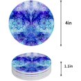 thumbnail image 1 of FMSHPON Mandala Set of 6 Round Coaster for Drinks, Absorbent Ceramic Stone Coasters Cup Mat with Cork Base for Home Kitchen Room Coffee Table Bar Decor, 1 of 6