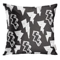 thumbnail image 1 of EREHome Housse de Coussin avec Motif Graffiti Noir et Blanc Style Hip Hop Skateboard 16x16 Pouces, 1 of 1