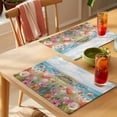 thumbnail image 4 of Watercolor Flower Placemats Set of 4, Oil Painting White Orange Concubine Non-Slip Place Mats Washable Table Mats for Kitchen Dining Table Decorations Indoor/Outdoor, 4 of 9