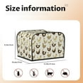 thumbnail image 5 of Picia Chicken Cartoon Print 4 Slice Toaster Cover , Toaster Protector Dustproof Kitchen Appliance Cover, Kitchen Appliance Dustproof Protector, 5 of 7