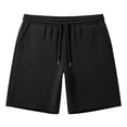 thumbnail image 4 of PIMSSY Men Shorts Casual Drawstring Waist Solid Color Shorts With Pockets Comfortable Athletic Wear Summer Outdoor Male Cozy Bottoms, 4 of 4