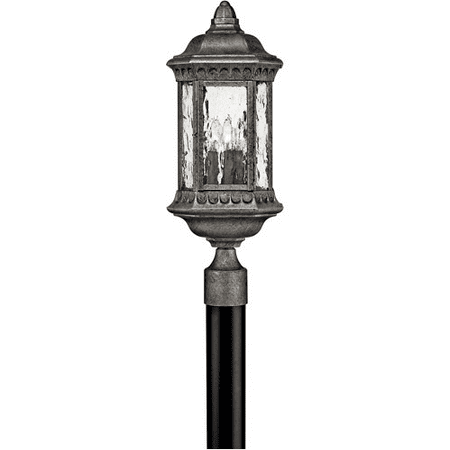 Granite Light Post - Rla Hinkley RL-88330 Outdoor Post Light Black Granite Cast Aluminum Elgin