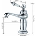 thumbnail image 4 of Antique Ceramic Brass Tap, Convenient Single Lever for Water Temperature Control, 4 of 5