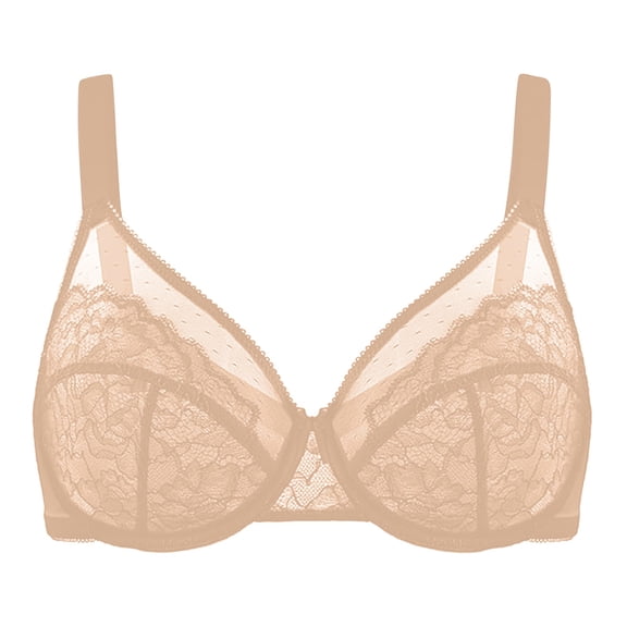 MVRLSH Sports Jelly Bras for Women Plus Size Full Coverage Underwired Non Padded Minimiser Lace Underwear Strapless Bra