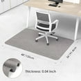 thumbnail image 2 of Office Chair Mat for Hardwood/Tile Floor, 36" x 48" PVC Desk Computer Chair Mat Carpet Floor Protector, Dark Grey, 2 of 7
