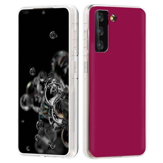 TalkingCase Slim Phone Case Compatible for Samsung Galaxy S21 5G, S30,(Not S21+,S21 Ultra),Red Violet Print,Lightweight,Flexible,Soft, USA