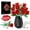 Red, variant on OKKIDY Red Rose Flowers Bouquet Building Kit Compatible with Lego,,Valentine’s Day Gift for her, Girls, Adults & Kids Ages 6+,No Vase