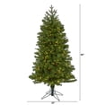 thumbnail image 2 of HomeStock 5Ft. Victorian Elegance Spruce Artificial Christmas Tree With 200 Warm White Lights And 461 Bendable Branches, 2 of 7