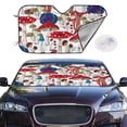 thumbnail image 2 of Balery Colorful Mushrooms (2) Print Car Windshield Sun Shade,Windshield Sunshade for Car Pickup Truck SUV Accessories-Medium, 2 of 7