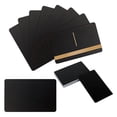 thumbnail image 1 of Tarjetas de Visita de Metal Multiusos para Grabado , para Grabado CNC, Manualidades con , Tarjetas de Regalo para Hacer Tú Mismo, Color Negro, 1 of 5