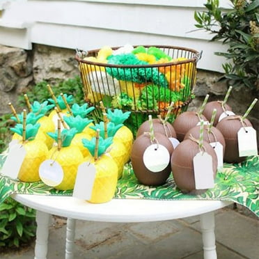 Coconut Cups Summer Beach Birthday Hawaiian Tropical Decoration Wedding-B