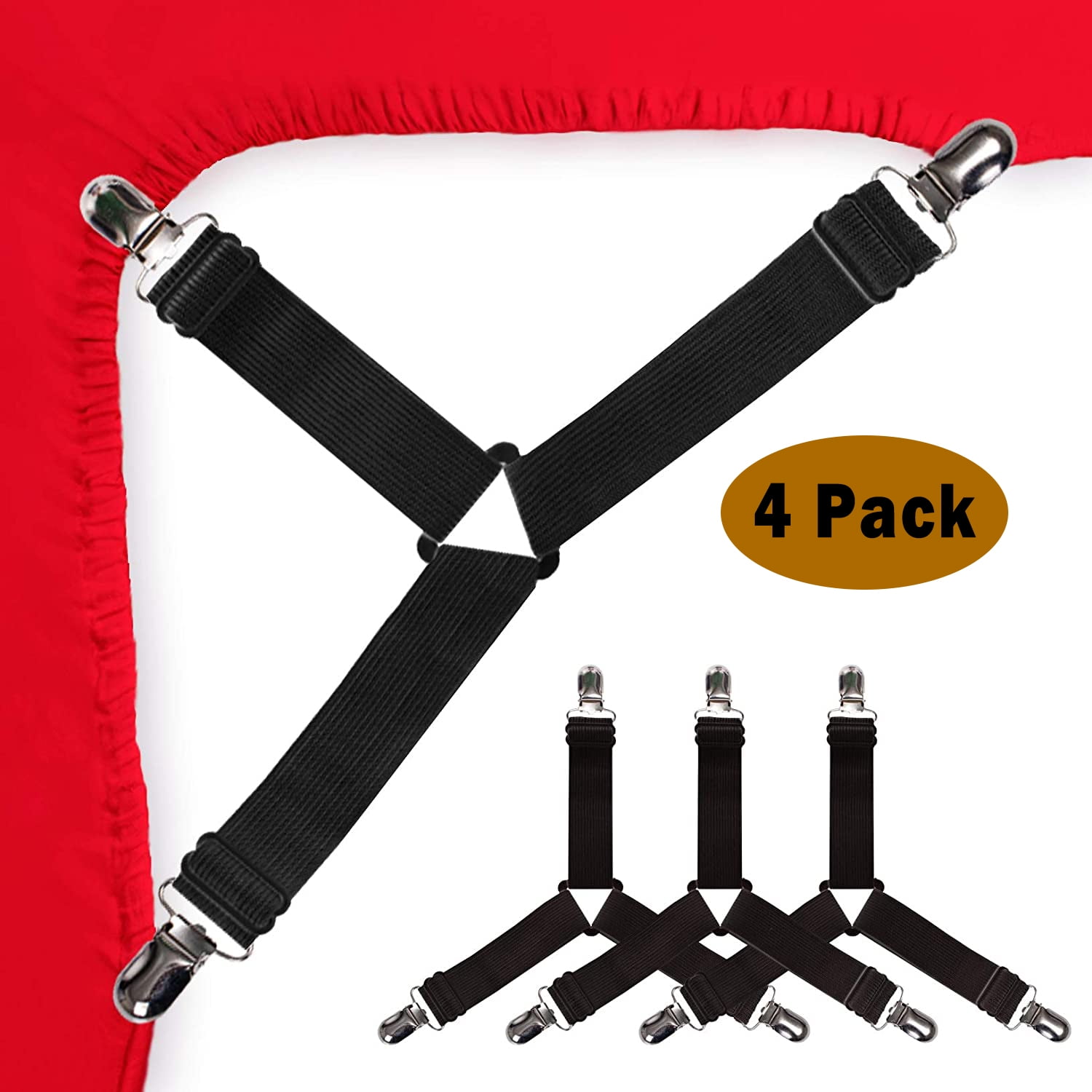 Bettlakenhalter Aus ABS & Silikon – Hält Spannbettlaken Fest, Kein Verrutschen Mehr! Für Alle Matratzen