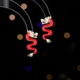 thumbnail image 6 of Zodiac Earrings, Pearl Zircon Inlay, Personalized Creative Design, Dragon Earrings., 6 of 11