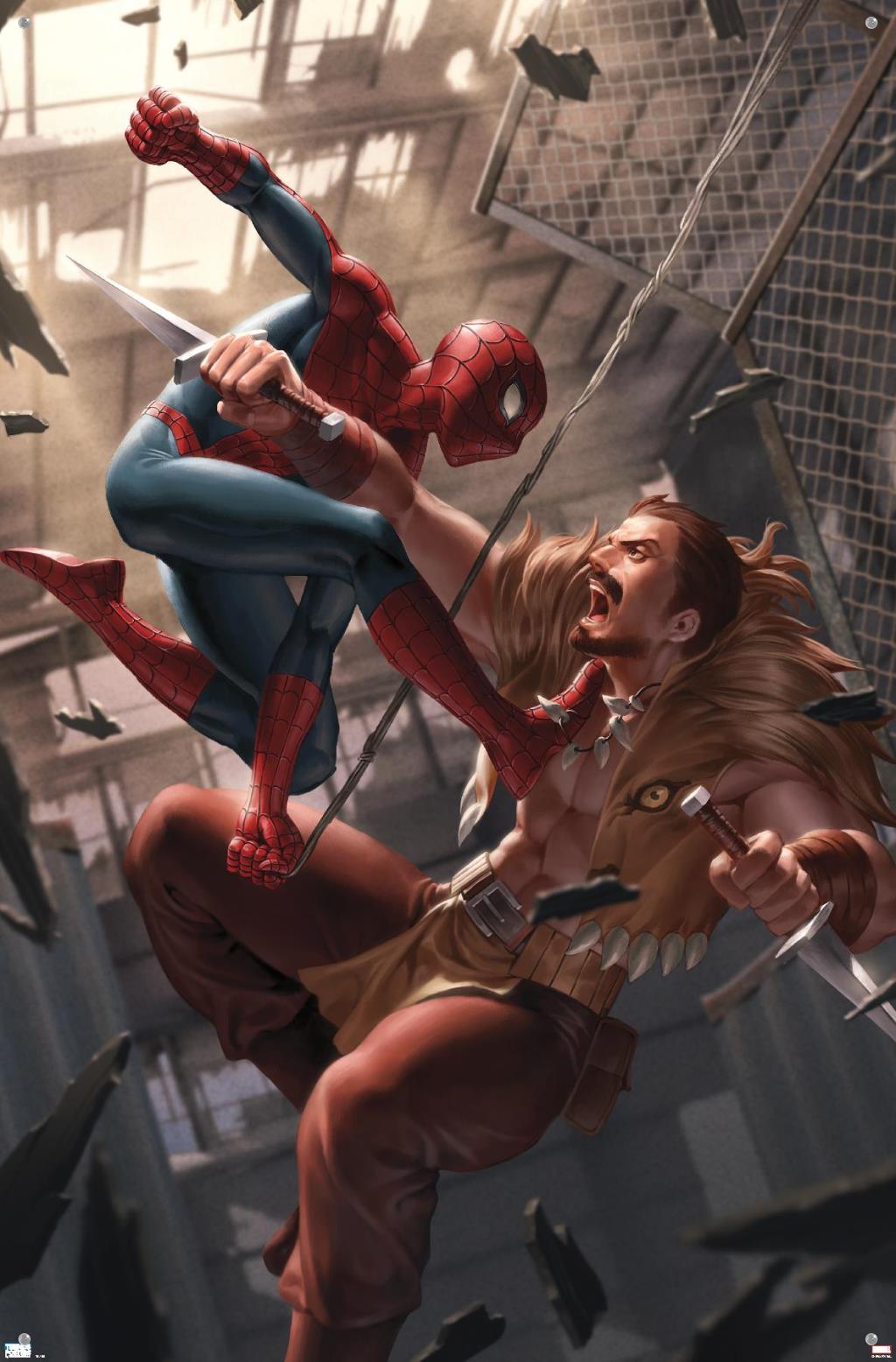 Marvel Comics - Spider-Man - Battle with Kraven Wall Poster with Push Pins, 22.375" x 34"